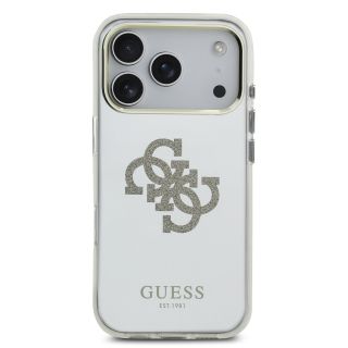 Guess PC/TPU Mirror 4G Glitter Logo MagSafe Case for Apple iPhone 17 Pro (GUHMP17LHMR4GDG)