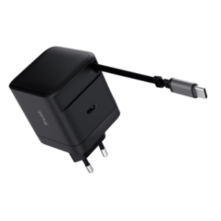 Trust Maxo USB-C Charger with Retractable Cable 30W (25805)