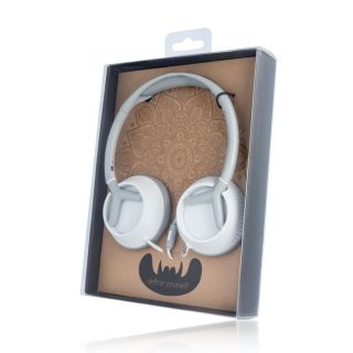 Forever CM-400 Mustache Universal Headphones with Microphone White + Bag (GSM021440)