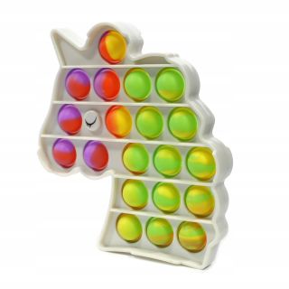 Simple Dimple Push Pop it Antistress Sensory Toy Unicorn 12x13cm (D38436)
