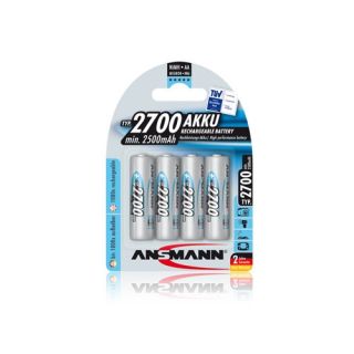 Ansmann R6 Rechargeable Battery AA / 1.2V / 2700mAh / Ni-Mh (R6/2700/ANS-BL4)
