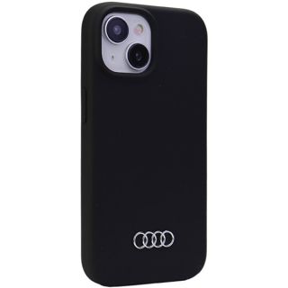 Audi Silicone Back Case for Apple iPhone 15 (AU-LSRIP15-Q3/D1-BK)