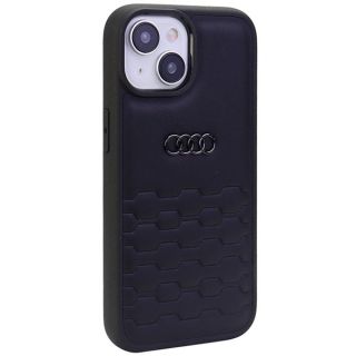 Audi GT Synthetic Leather Back Case for Apple iPhone 15 (AU-TPUPCIP15-GT/D2-BK)