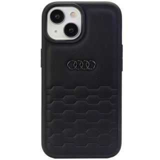 Audi GT Synthetic Leather Back Case for Apple iPhone 15 (AU-TPUPCIP15-GT/D2-BK)