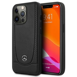 Mercedes Leather Urban Back Case for Apple iPhone 15 Pro Max (MEHCP15XARMBK)