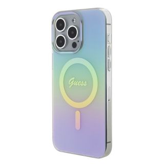 Guess IML Iridescent MagSafe Back Case for Apple iPhone 15 Pro Max (GUHMP15XHITSQ)