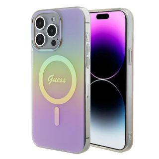 Guess IML Iridescent MagSafe Back Case for Apple iPhone 15 Pro Max (GUHMP15XHITSP)