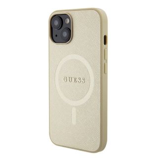 Guess Saffiano MagSafe Back Case for Apple iPhone 15 Plus (GUHMP15MPSAHMCB)