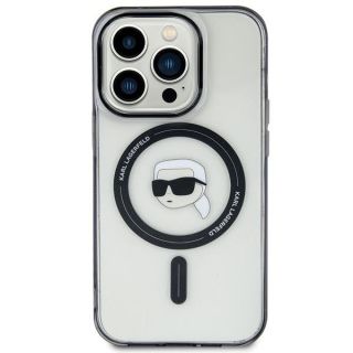 Karl Lagerfeld IML Karl`s Head MagSafe Back Case for Apple iPhone 15 (KLHMP15SHKHNOTK)