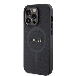 Guess Saffiano MagSafe Back Case for Apple iPhone 15 Pro (GUHMP15LPSAHMCK)