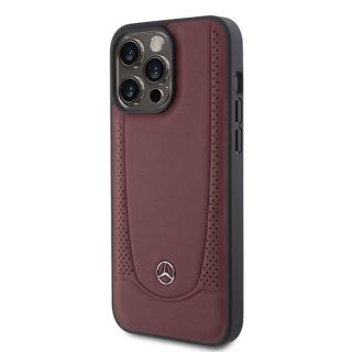 Mercedes Leather Urban Back Case for Apple iPhone 15 Pro (MEHCP15LARMRE)