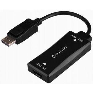 Gembird Adapter DisplayPort / HDMI / 15cm / 4K (A-HDMIF30-DPM-01)