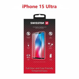Swissten Full Face Tempered Glass for Apple iPhone 15 Pro Max (54501842)