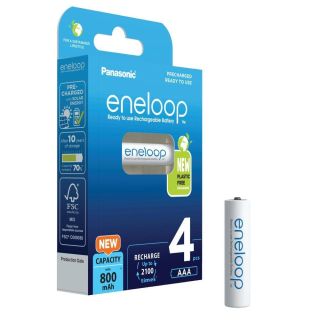 Panasonic Eneloop Batteries AAA 800mAh rechargeable 4pcs. (BK-4MCDE/4BE)