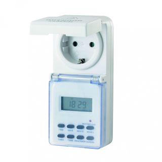 Electraline 59506 Digital outdoor german timer IP44 max 35000w 220-240vac / 16A / 50hz (ITR-59506)