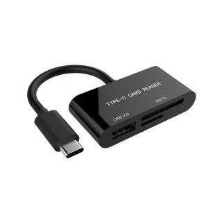 Gembird Card Reader USB Type-C / SDXC / SD Micro-SD / USB 2.0 / Female (UHB-CR3-02)