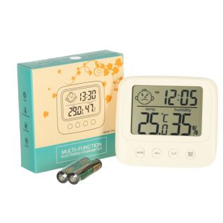 RoGer Hygrometer / Clock / Room thermometer / Humidity meter / LCD (RO-4961)