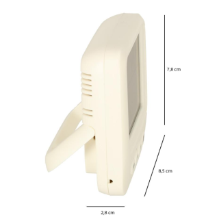 RoGer Hygrometer / Clock / Room thermometer / Humidity meter / LCD (RO-4961)