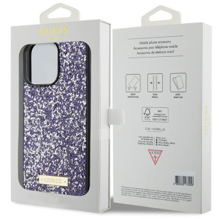 Guess Rhinestone Metal Logo Case for Apple iPhone 15 Pro Max (GUHCP15XPFGSBSP)