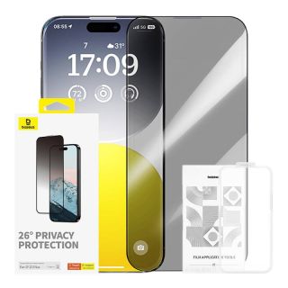 Baseus Diamond Privacy Protection Tempered Glass Apple iPhone 15 Plus (P60057405203-02)