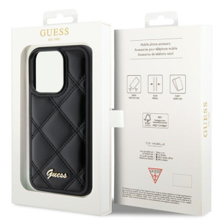 Guess Quilted Metal Logo Case for Apple iPhone 15 Pro (GUHCP15LPSQSQSK)
