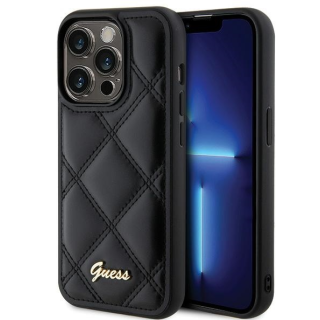 Guess Quilted Metal Logo Case for Apple iPhone 15 Pro (GUHCP15LPSQSQSK)