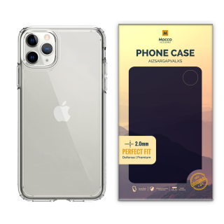 Mocco Original Clear Case 2mm Silicone Case for Apple iPhone 11 Pro Max Transparent (EU Blister) (PC15700)