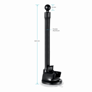 Swissten S-GRIP S3-HK Premium Universal Window Holder with 360 Rotation For Devices 3.5'- 6.0' inches (SW-CH-S3HK-BK)