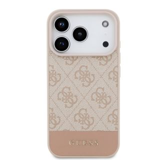 Guess PU 4G Stripe Case for iPhone 17 Pro / Pink (GUHCP17LG4GLPI)