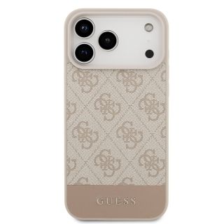 Guess PU 4G Stripe Case for iPhone 17 Pro Max / Pink (GUHCP17XG4GLPI)