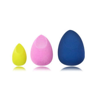 Real Techniques Prism Glo Sponge Set Perfect Blend Trio Makeup Sponge Set (079625042764)