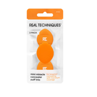 Real Techniques Mini Miracle Concealer Puff Trio (079625440874)