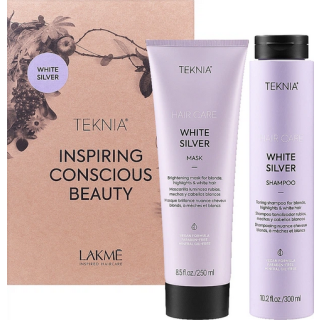 Lakmé Teknia White Silver Pack 300 ml / 250 ml (8429421440165)