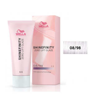 Wella Professionals Shinefinity Zero Lift Glaze 08/98 Silver Pearl Hair Gel Color 60 ml (4064666058283)