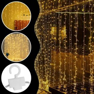 Extralink EX.95399 LED Curtain Lights 3×3m / Warm white (EX.95399)