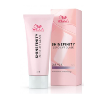 Wella Professionals Shinefinity Zero Lift Glaze 08/98 Silver Pearl Hair Gel Color 60 ml (4064666058283)