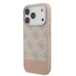 Guess PU 4G Stripe Case for iPhone 17 Pro / Pink (GUHCP17LG4GLPI)