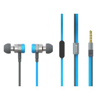 Swissten SuperBass Earbuds Metal YS900 Stereo  Headset With Microphone 3,5mm / 1.2m (YS900-BL)