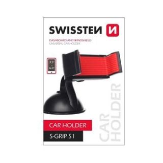 Swissten S-GRIP S1 Premium Universal Window Holder with 360 Rotation For Devices 3.5'- 6.0' (SW-CH-S1-B)
