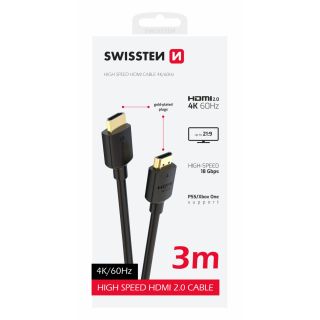 Swissten HDMI to HDMI 4K Cable 3m (75501113)