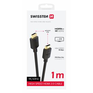 Swissten HDMI to HDMI 4K Cable 1m (75501111)