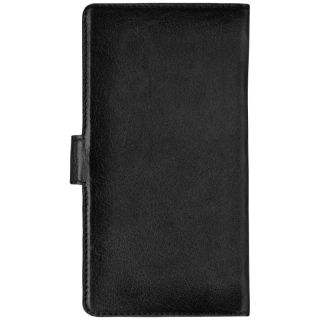 Bugatti L Leather Case - Wallet for Devices 5.1-6'' (7.5 х 15.5 cm) Black (BUG-UNI-BUKL-BK)