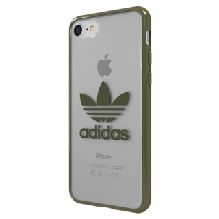 Adidas Clear Case Silicone Case for Apple iPhone 7 / 8 Transparent - Green (AD-OCC-IPH78-TRGR)
