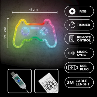 Forever Light LED Decorative Tape Neon RGB GAMEPAD (RTV200004)