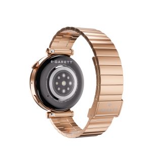 Garett Rose Gold Solid steel Smartwatch (ROSE_SOLID_GLD)