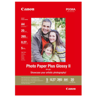 Canon PP-201 Glossy II Photo Paper A4 - 20 Sheets (2311B019)
