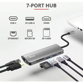 Trust 25661 Dalyx 7-in-1 USB hub (25661)