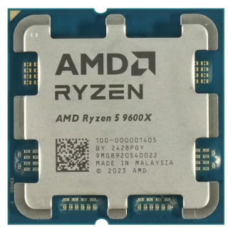 AMD Ryzen 5 9600X Processor 3.9 GHz (100-100001405WOF)