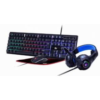 Gembird 4-in-1 Backlight Ghost Kit Keyboard + Headphones + Mouse + Mouse Pad (GGS-UMGL4-02)