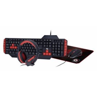 Gembird GGS-UMG4-02 4-in-1 Kit Keyboard + Mouse + Headphones + Mouse Pad (GGS-UMG4-02)
